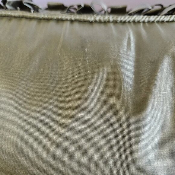 Textured Woven Olive Green Throw Pillow – 18x18 Decorative Accent - Picture 6 of 8